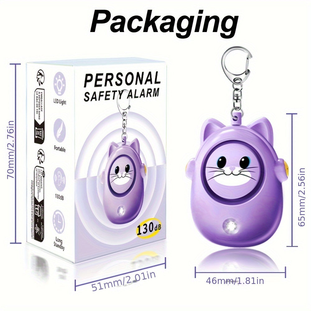 1pc Personal Safety Alarm For Women, 130 DB Loud Self Siren With LED Strobe Light, Personal Security Safe Device, Alarms For Women Elderly